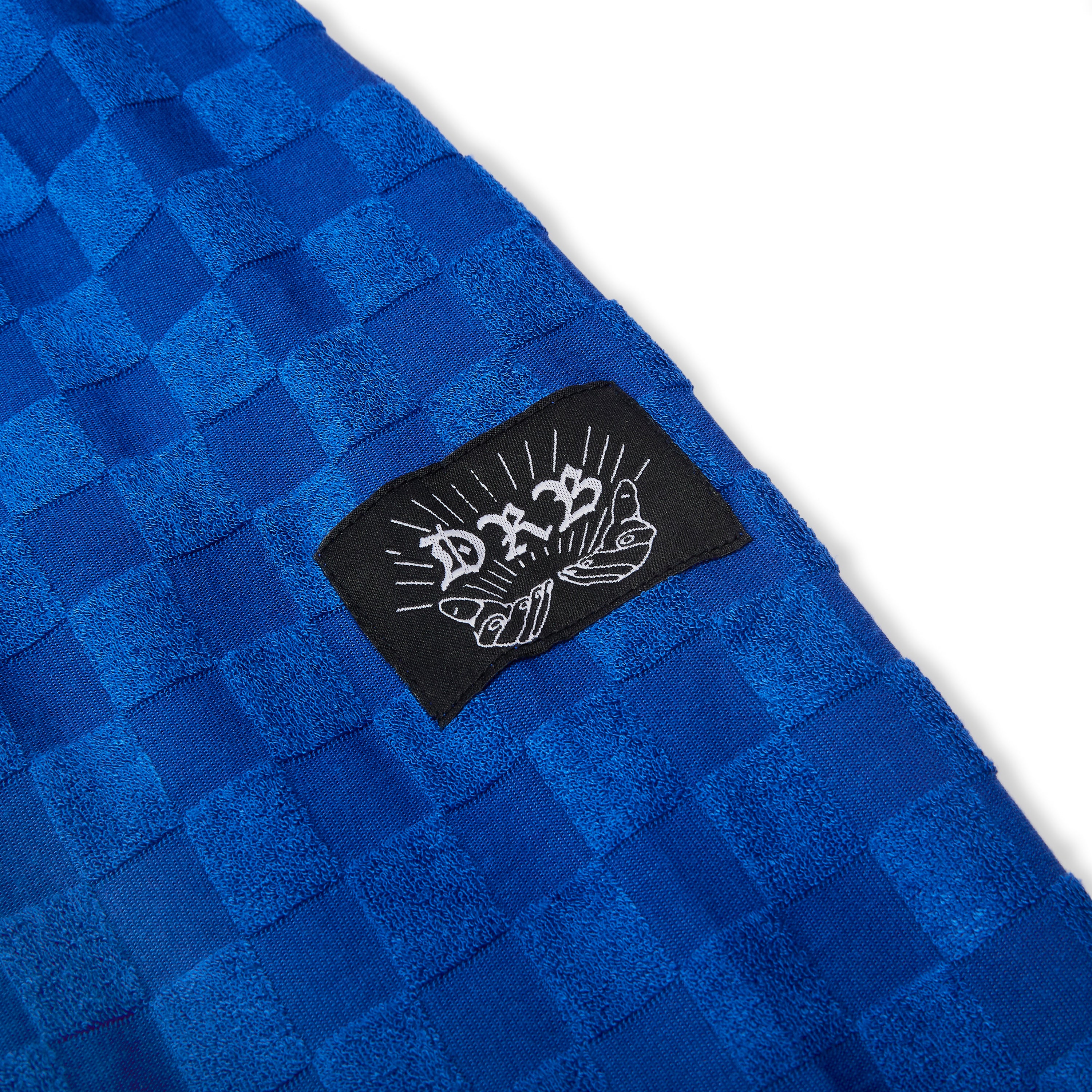 Blue Chequered Towel Sweater