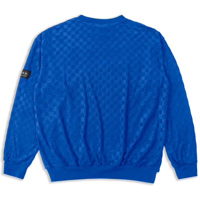 Blue Chequered Towel Sweater