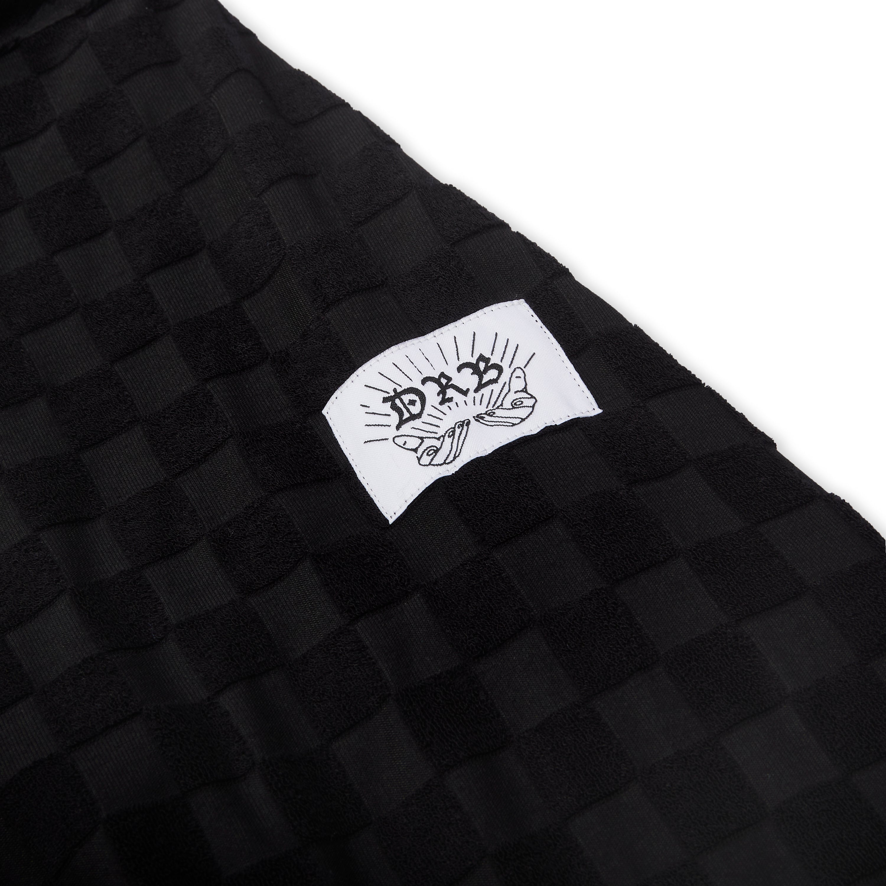 Black Chequered Towel Sweater